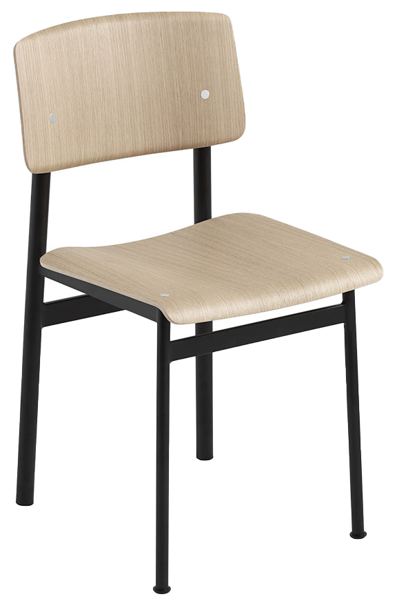 Loft Stuhl in Eiche / Schwarz präsentiert im Onlineshop von KAQTU Design AG. Stuhl ist von Muuto