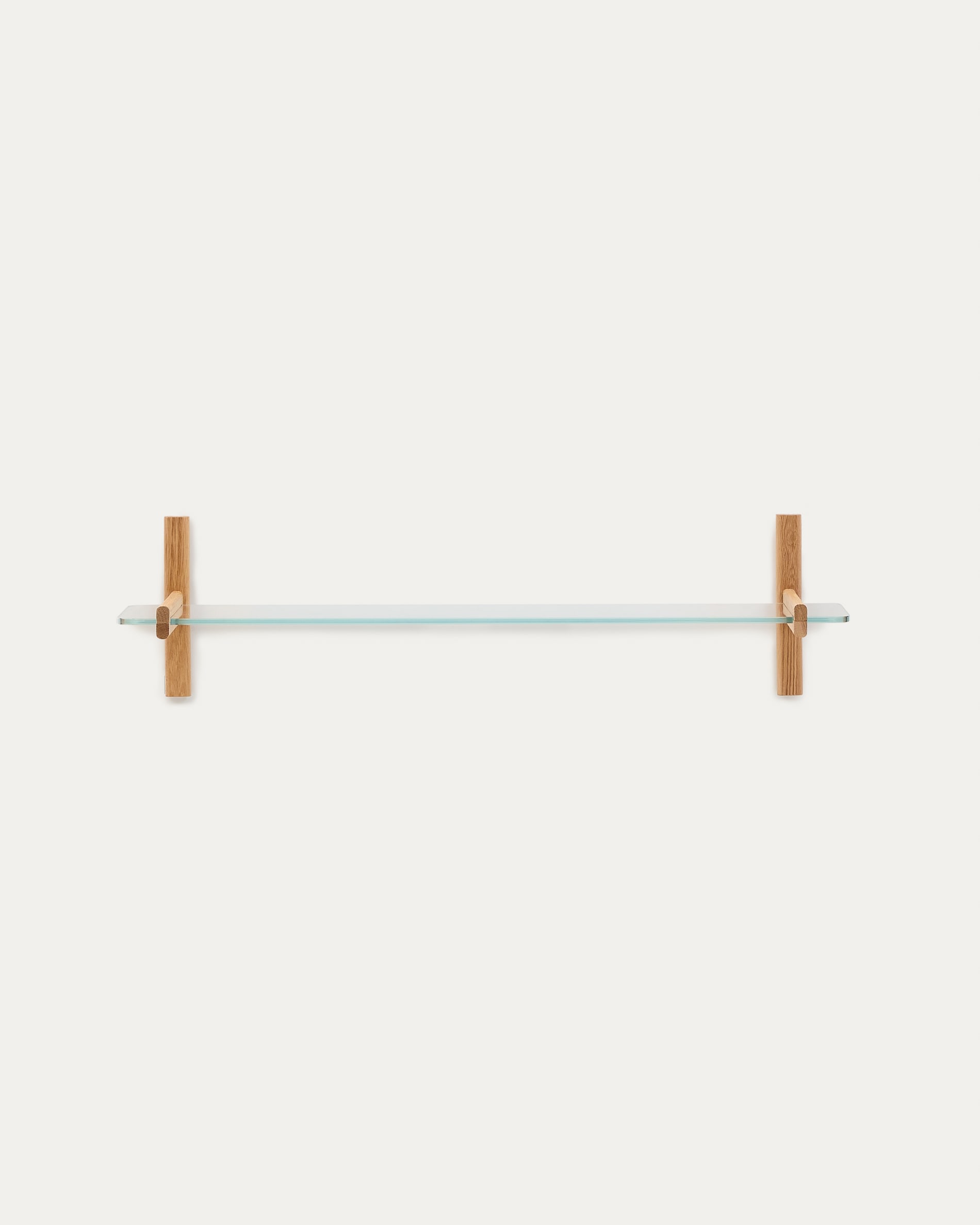 Modulares Regal Sitra mit Glasregal und Eichenholz, 110 cm, FSC-zertifiziert, stilvoll und nachhaltig von Kave Home.