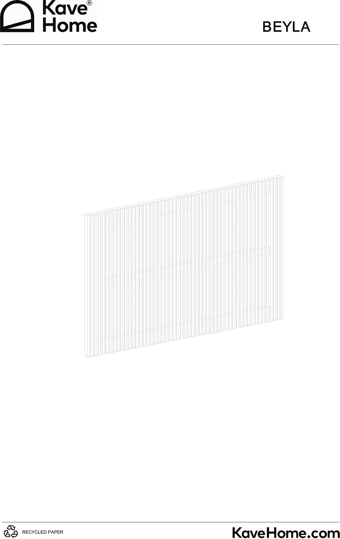 Bettkopfteil Beyla aus massivem Eschenholz mit nussbaumfarbenem Finish für 90-cm-Betten FSC 100% in Dunkelbraun präsentiert im Onlineshop von KAQTU Design AG. Zubehör Bett ist von Kave Home