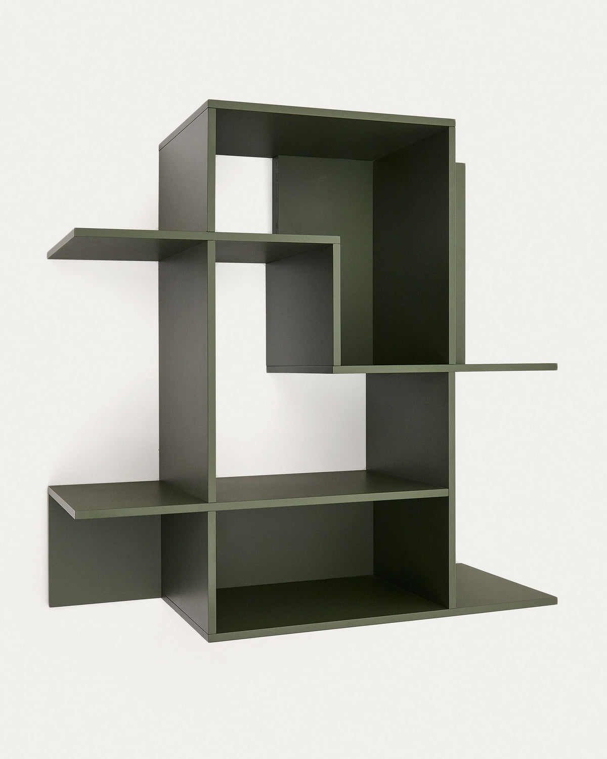 Modularregal Ina aus grün lackiertem MDF 80 x 80 cm FSC 100% in Grün präsentiert im Onlineshop von KAQTU Design AG. Wandregal ist von Kave Home