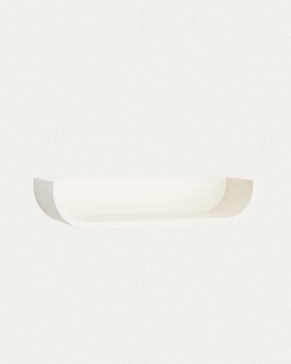 Regal Salaya aus Eschenschichtholz mit beigefarbener Lackierung 60 x 12 cm in Hellgrau präsentiert im Onlineshop von KAQTU Design AG. Standregal ist von Kave Home