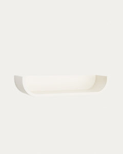 Salaya shelf made of ash plywood with beige lacquer 60 x 12 cm