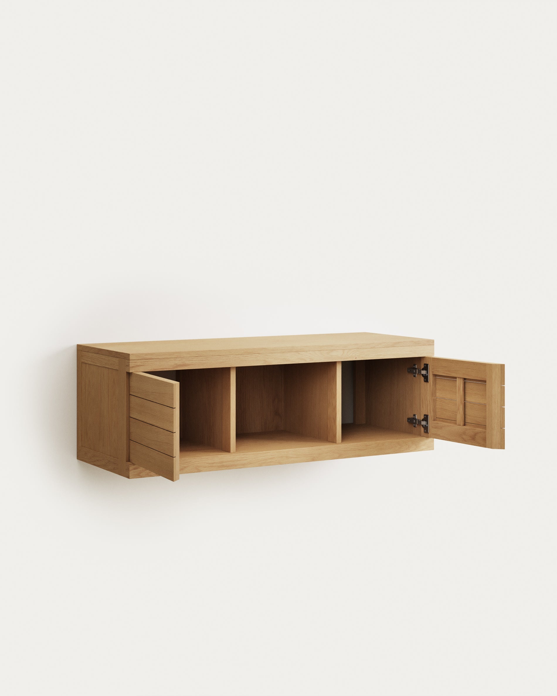 Massives Teakholz-Badmöbel, 120x45 cm, mit natürlichem Finish. Ideal für moderne Badezimmer mit elegantem Design.