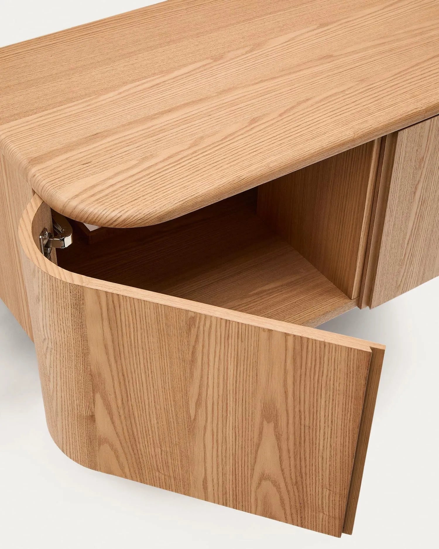 Eleganter Wandschrank aus Eschensperrholz, 90x45 cm, naturfarben, ideal für stilvolle und funktionale Badezimmer.
