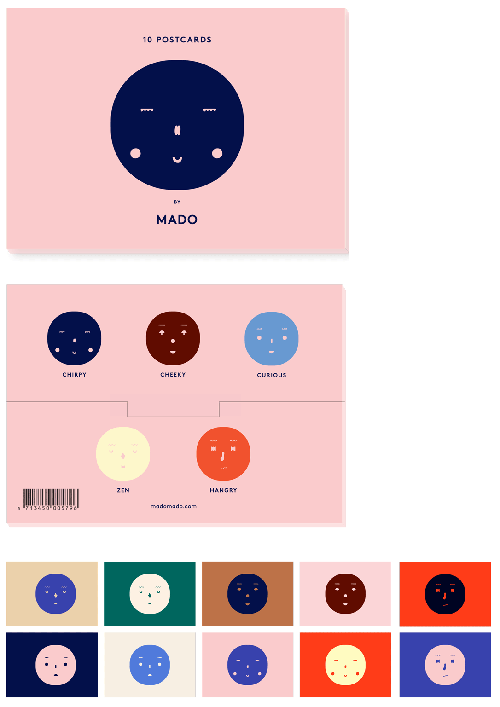 Box of Feelings 10 x A6 postcards - KAQTU Design