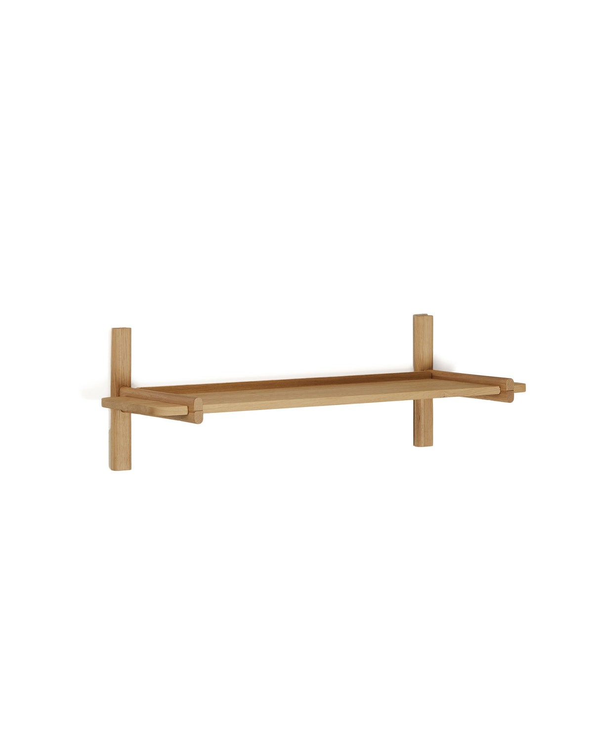 Sitra Regal modular 1 Regalbrett massives Eichenholz Finish Natur FSC Mix Credit 110 cm in Natur präsentiert im Onlineshop von KAQTU Design AG. Wandregal ist von Kave Home