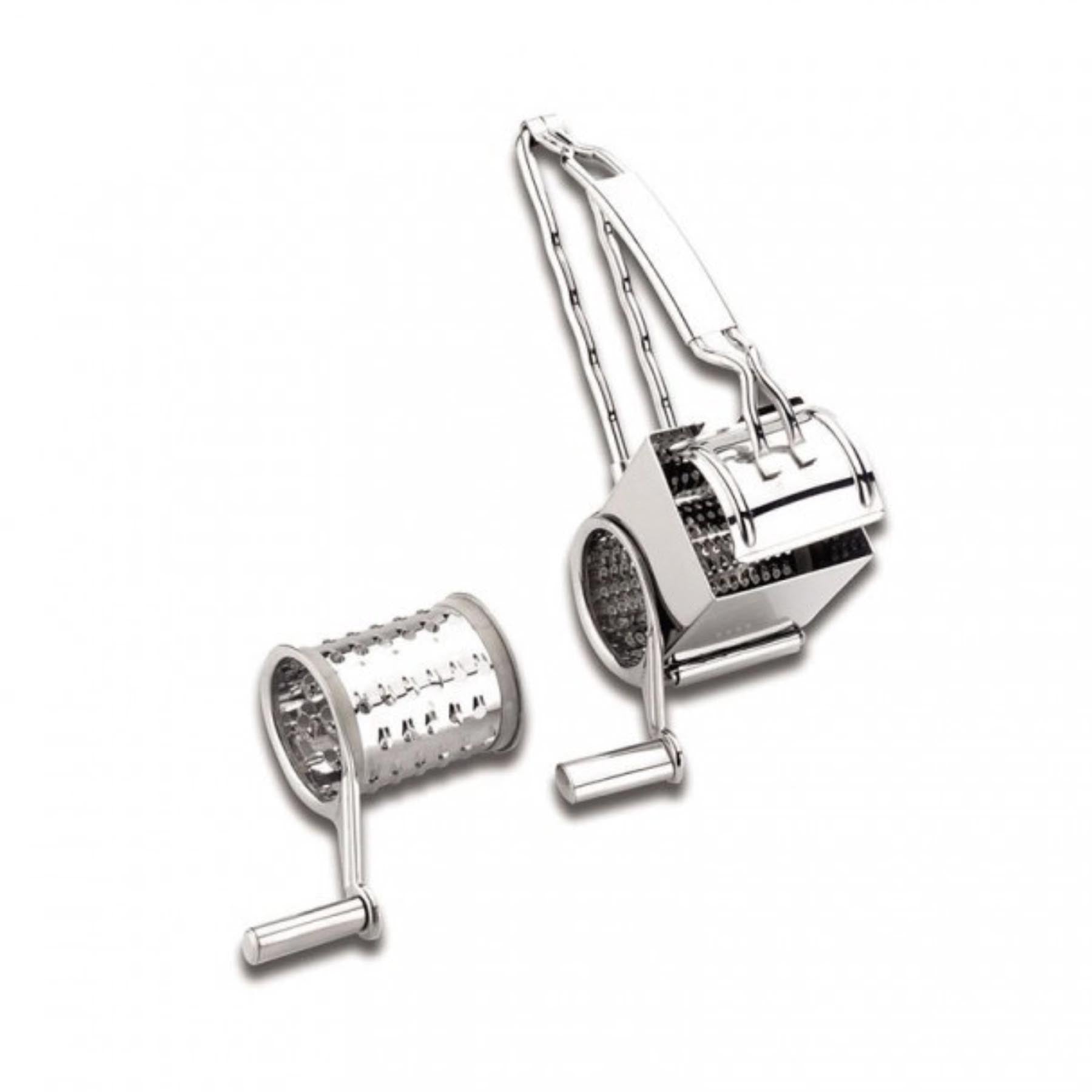 Käsereibe mit 2 Schneiden Edelstahl in Silber präsentiert im Onlineshop von KAQTU Design AG. Küchenhelfer ist von Lacor