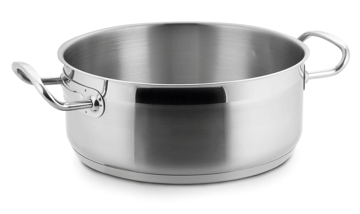 Eco Chef Kochtopf nieder o.Deckel D40cm H15.5cm 19.4lt in Silber präsentiert im Onlineshop von KAQTU Design AG. Kochtopf ist von Lacor