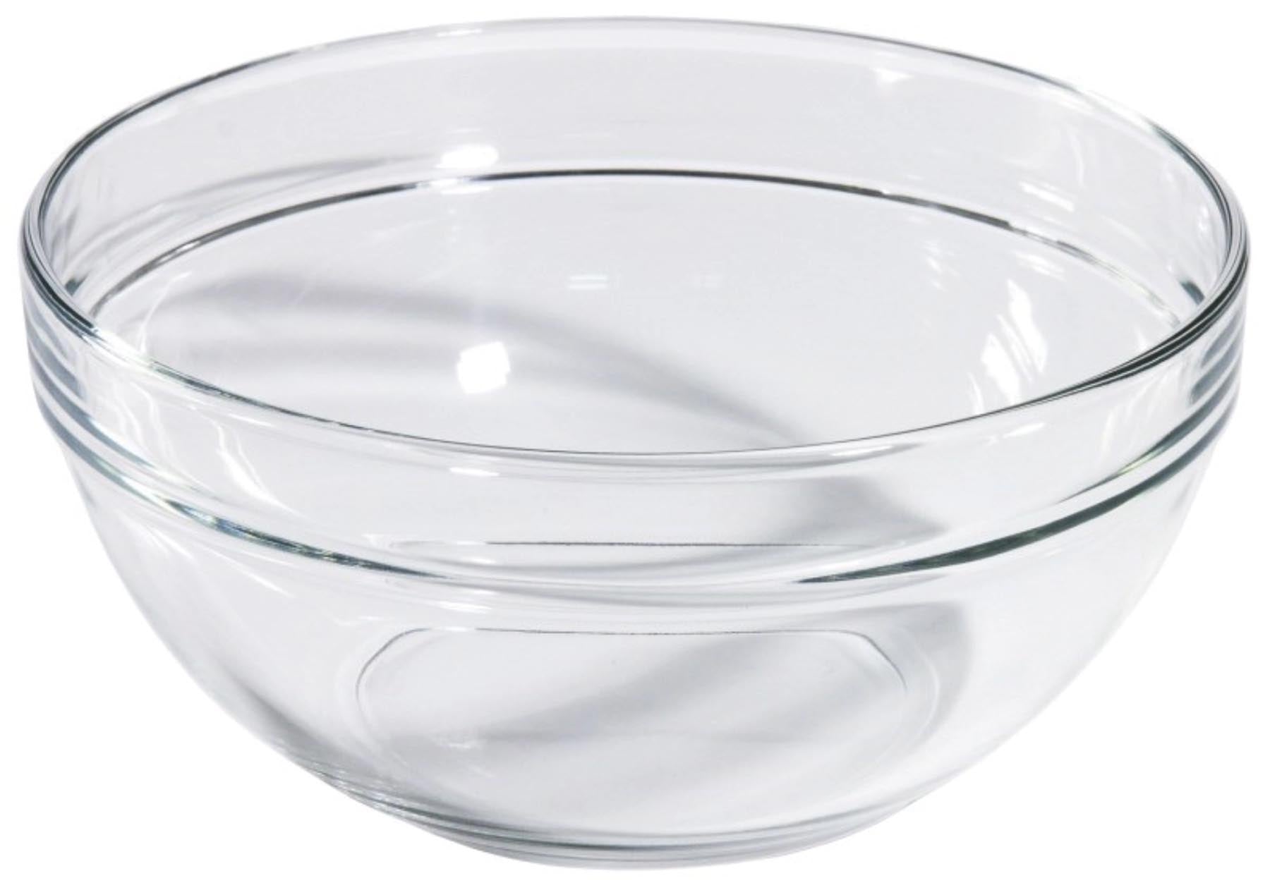 Glasschale 23cm, stapelbar in Transparent präsentiert im Onlineshop von KAQTU Design AG. Schale ist von Contacto