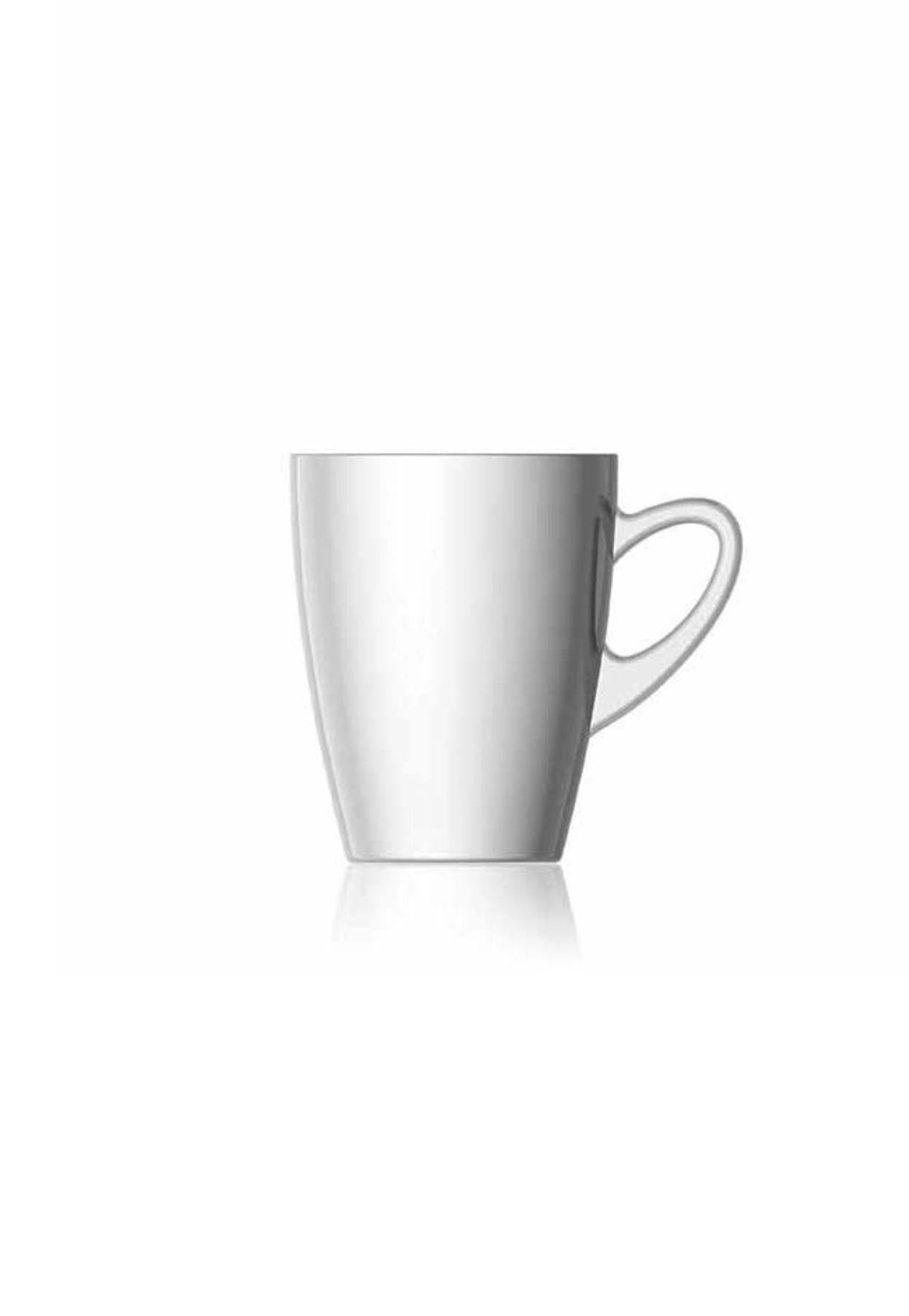 Kenia Mug weiss 30cl in Transparent präsentiert im Onlineshop von KAQTU Design AG. Kaffeetassen ist von swizzglas
