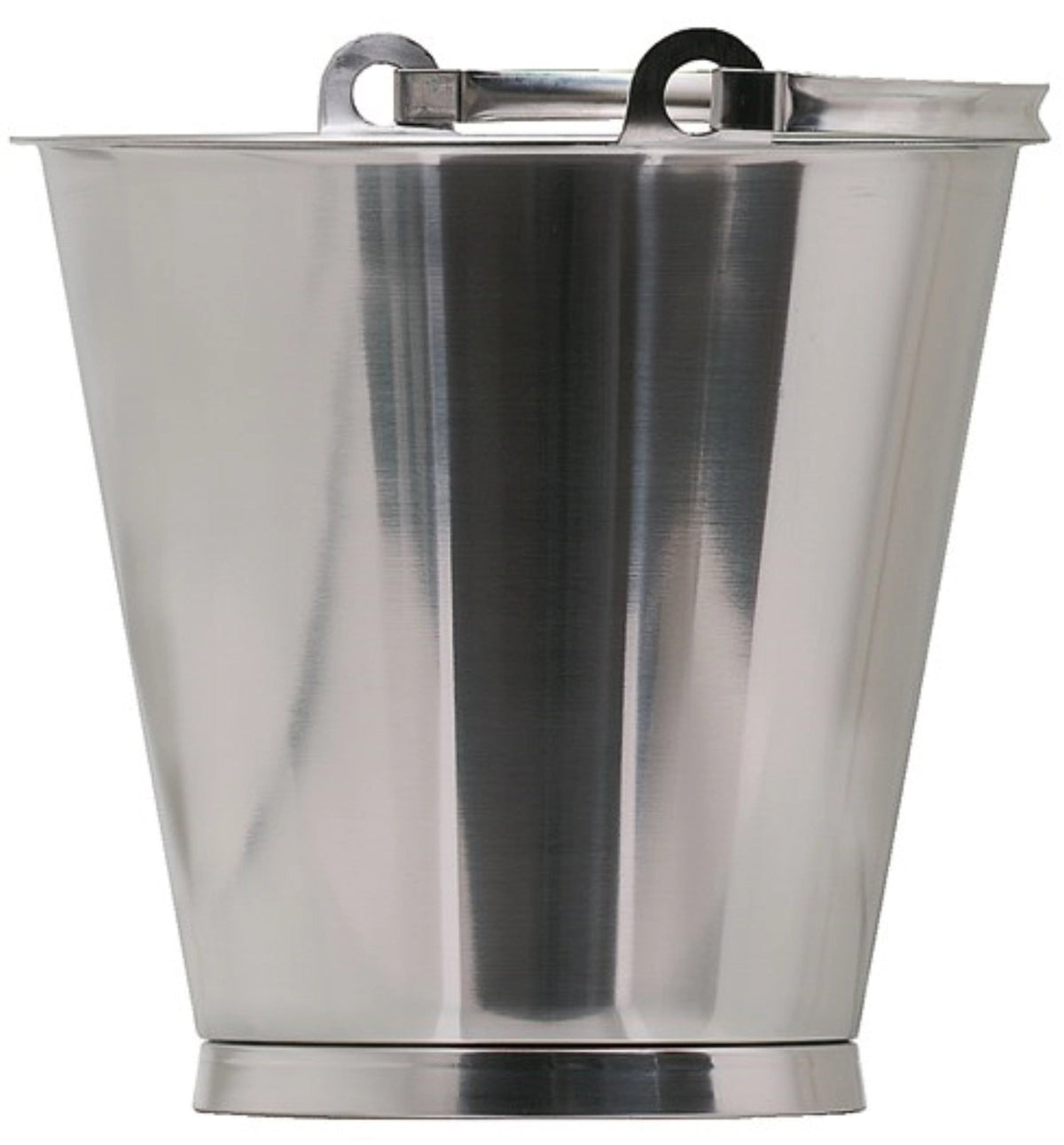 Eimer mit Bodenreif 15lt graduiert Edelstahl D32.5cm H33cm in Silber präsentiert im Onlineshop von KAQTU Design AG. Aufbewahrungsdose ist von DaloLindén