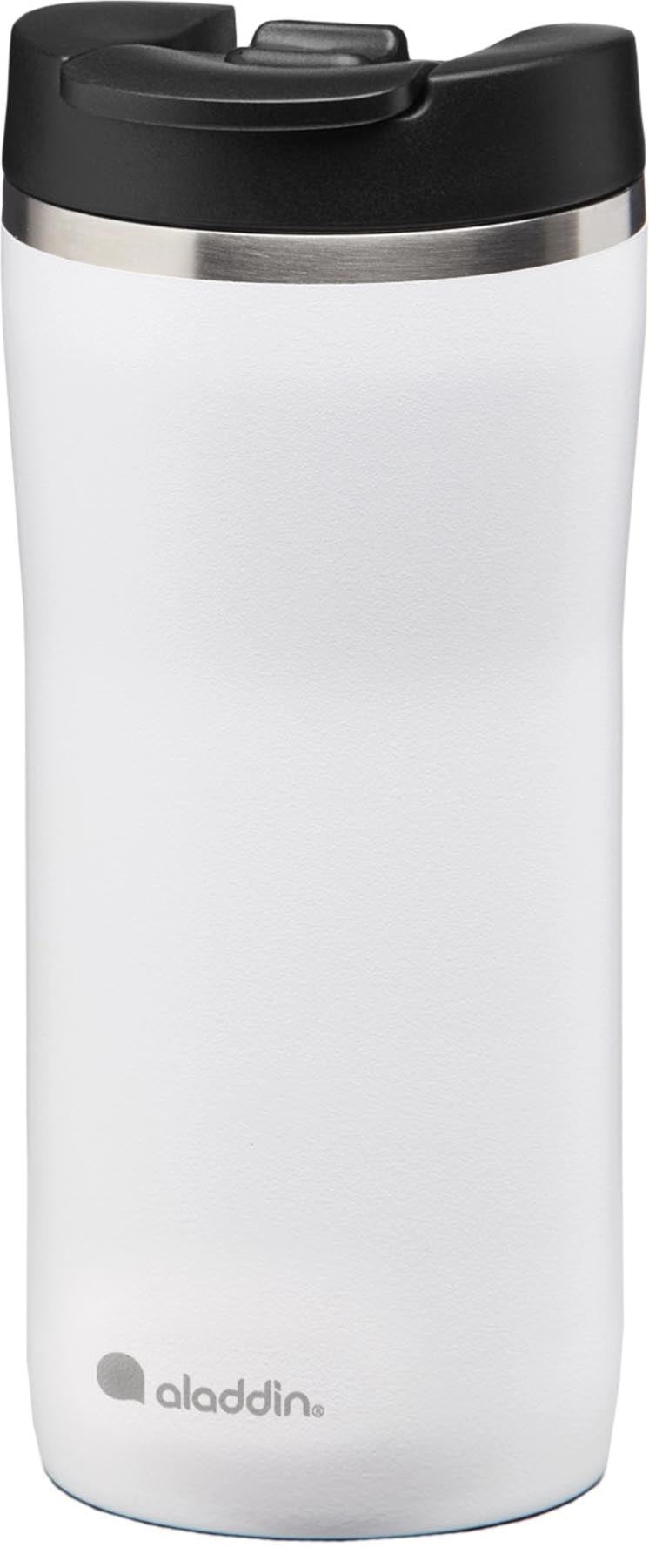 Mocca Thermavac Leak-Lock Stain. St. Mug 0.35L Snowf. White in  präsentiert im Onlineshop von KAQTU Design AG. Trinkflasche ist von Aladdin