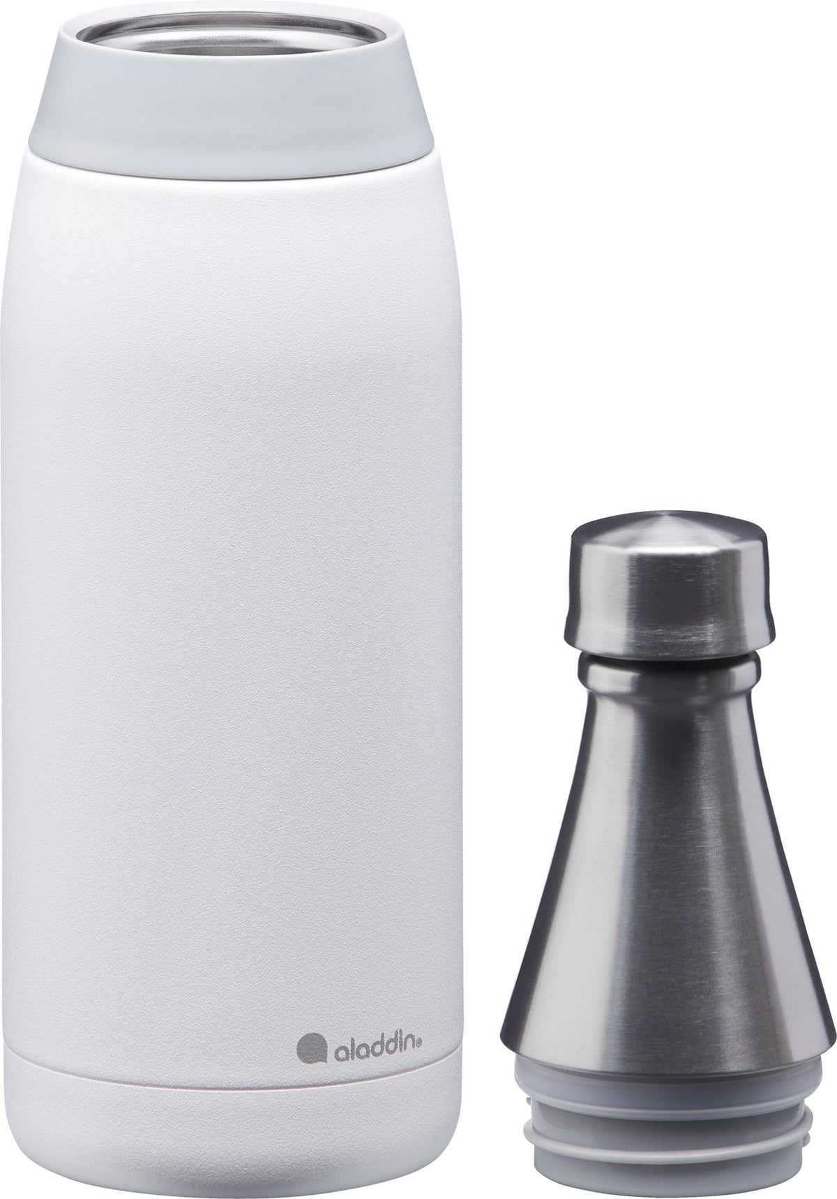 Fresco Thermavac Water Bottle 0.6L Snowflake White in Weiss präsentiert im Onlineshop von KAQTU Design AG. Thermosflasche ist von Aladdin