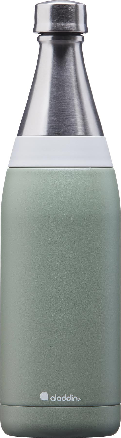 Fresco Thermavac Water Bottle 0.6L Sage Green in Grün präsentiert im Onlineshop von KAQTU Design AG. Aufbewahrungsbehälter ist von Aladdin