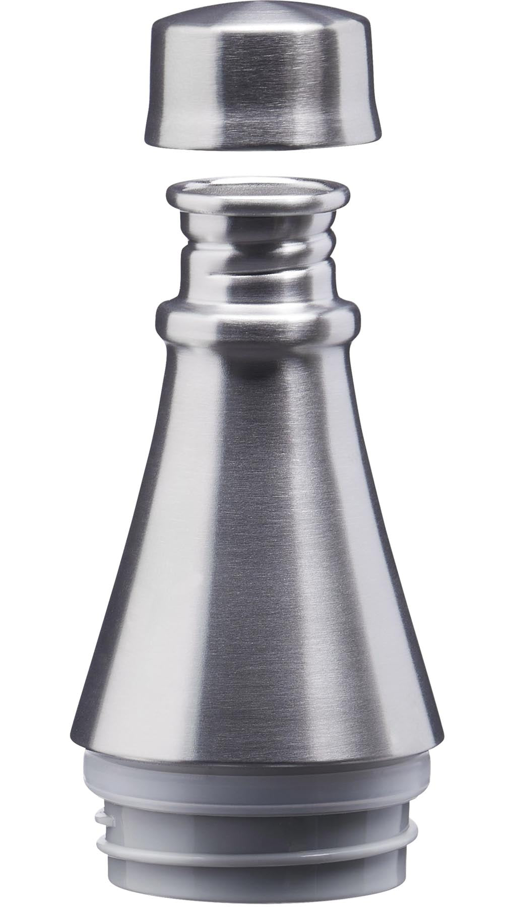 Elegantes Edelstahl-Kappen-Zubehör für die Fresco Thermavac Trinkflasche von Aladdin, ideal für stilvolles Trinken unterwegs.