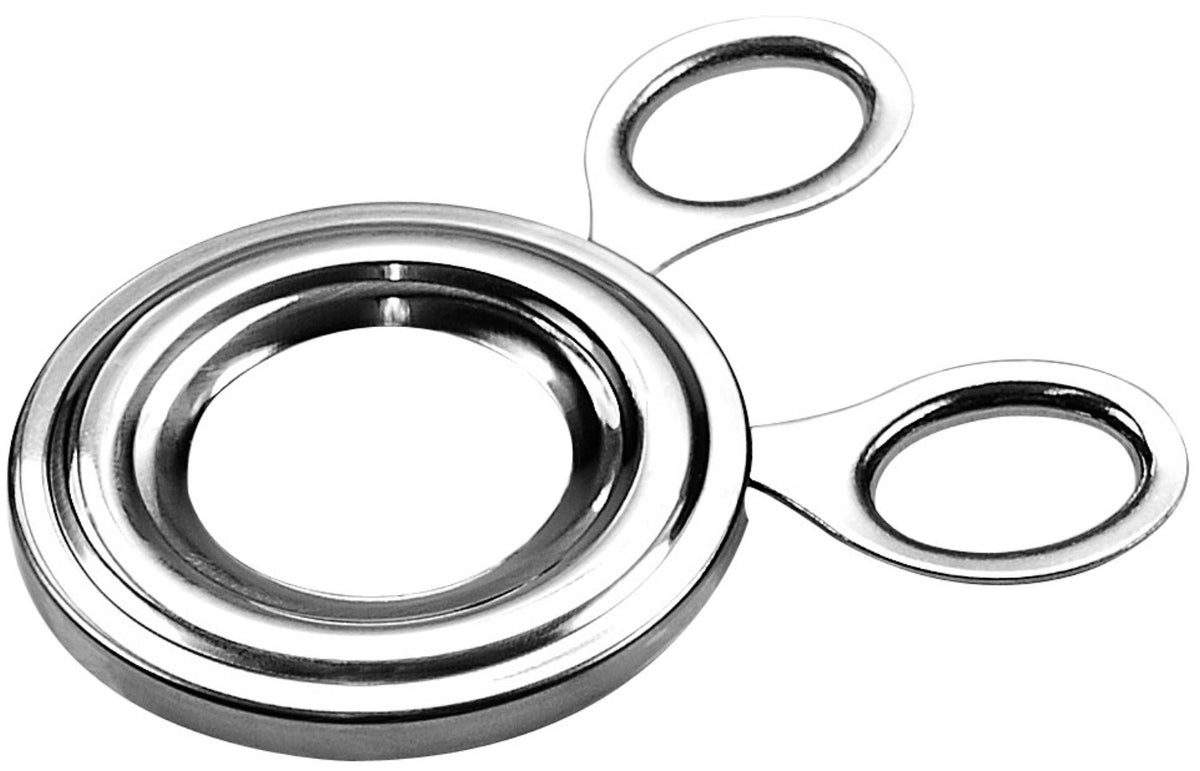 Eierköpfer in Silber präsentiert im Onlineshop von KAQTU Design AG. Küchenhelfer ist von Lagotto