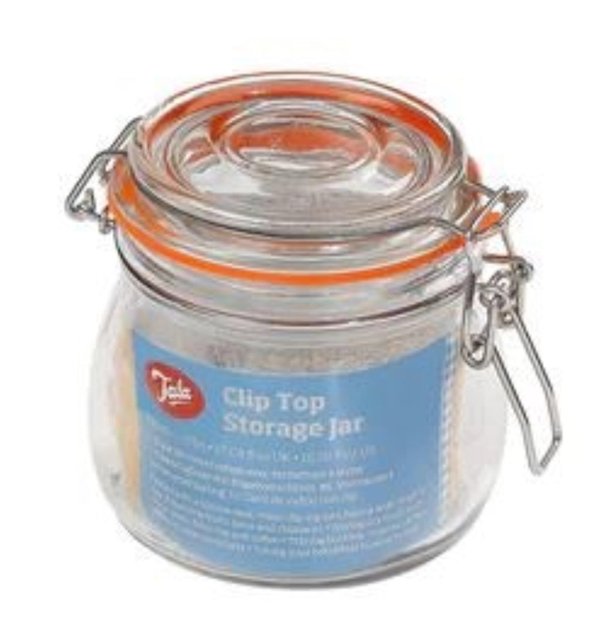 Aufbewahrungsglas mit Bügelverschluss 500ml in Transparent präsentiert im Onlineshop von KAQTU Design AG. Aufbewahrungsbehälter ist von Tala