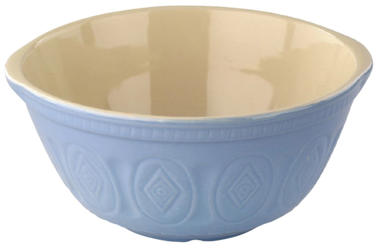 Traditionelle Rührschüssel m. Prägung, blau, D31cm, 5 l in Blau präsentiert im Onlineshop von KAQTU Design AG. Schüssel ist von Tala