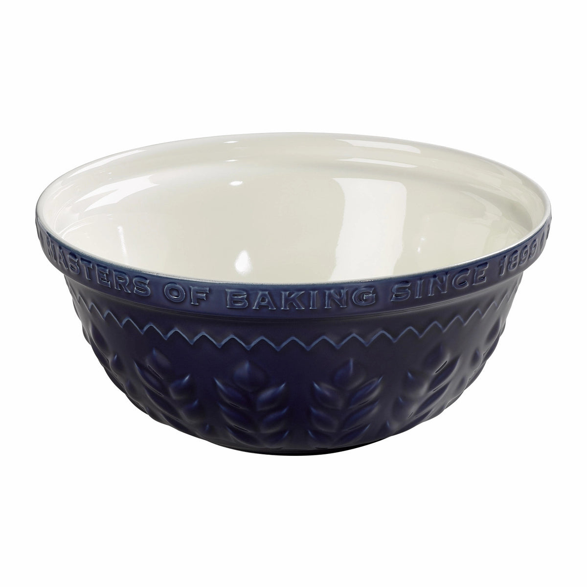 Rührschüssel m. Prägung Korn D30cm indigo in Blau präsentiert im Onlineshop von KAQTU Design AG. Küchenhelfer ist von Tala