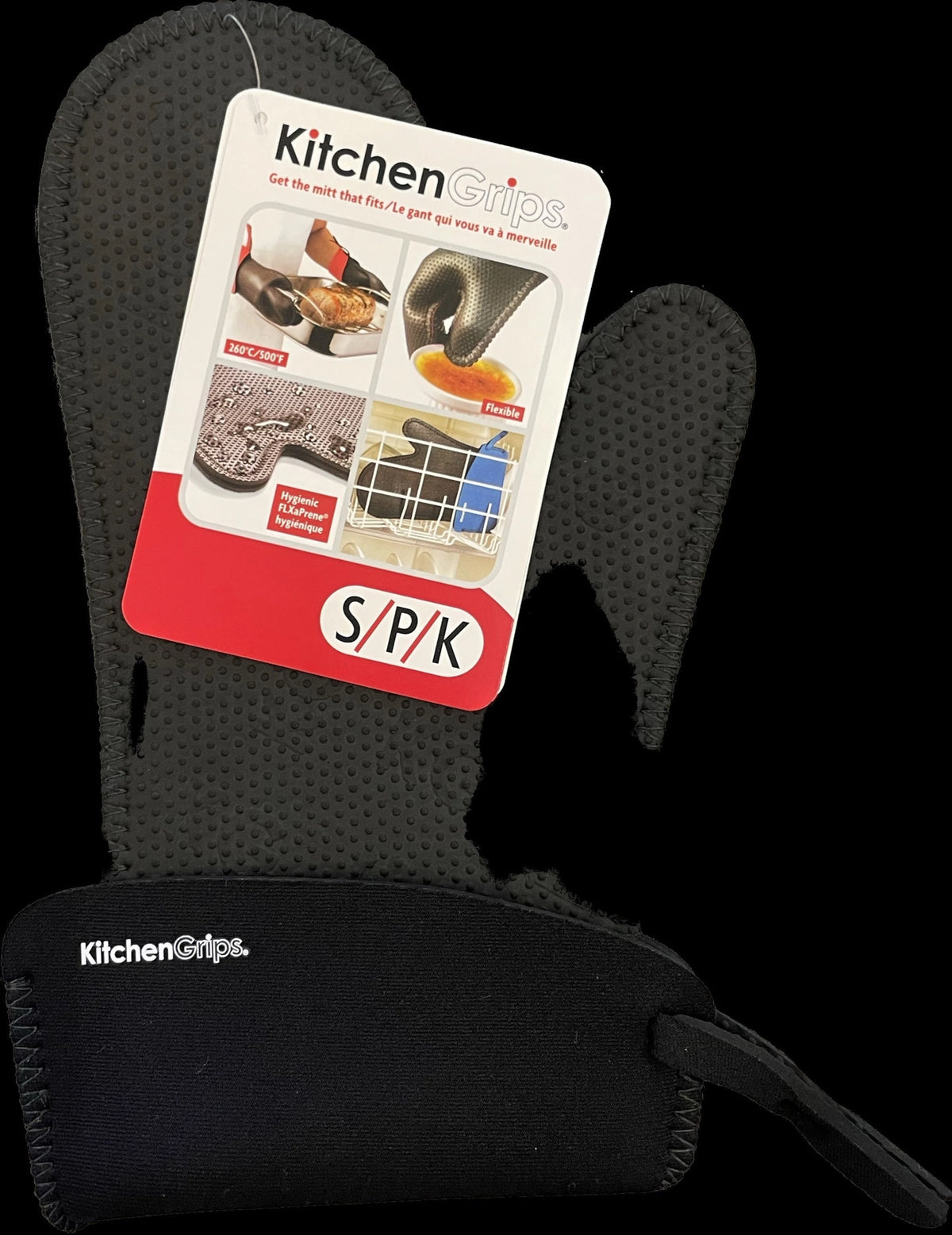 Küchenhandschuh schwarz klein schwarz 27cm in Schwarz präsentiert im Onlineshop von KAQTU Design AG. Backutensilien ist von Cuisipro