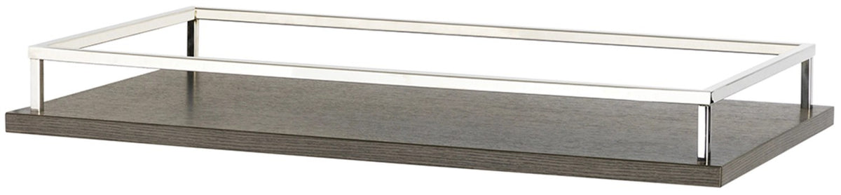 Bar attachment for basic trolley 80x50cm H7.3cm Dark Oak