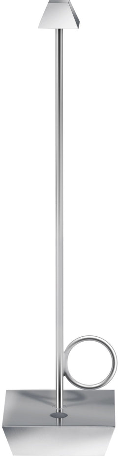 Broggi Bugia Lampe wiederaufladbar, verchromt 8x8cm H32cm