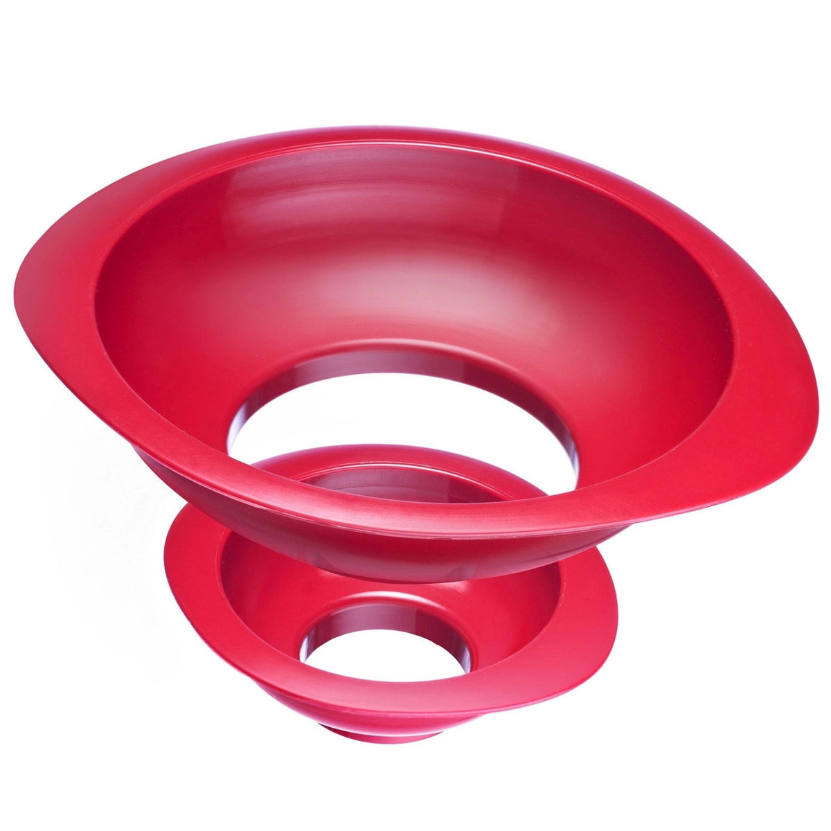 2-tlg. Set Einmachtrichter Twix, 17x15x4 u. 11x10x4cm in Rot präsentiert im Onlineshop von KAQTU Design AG. Küchenhelfer ist von Westmark