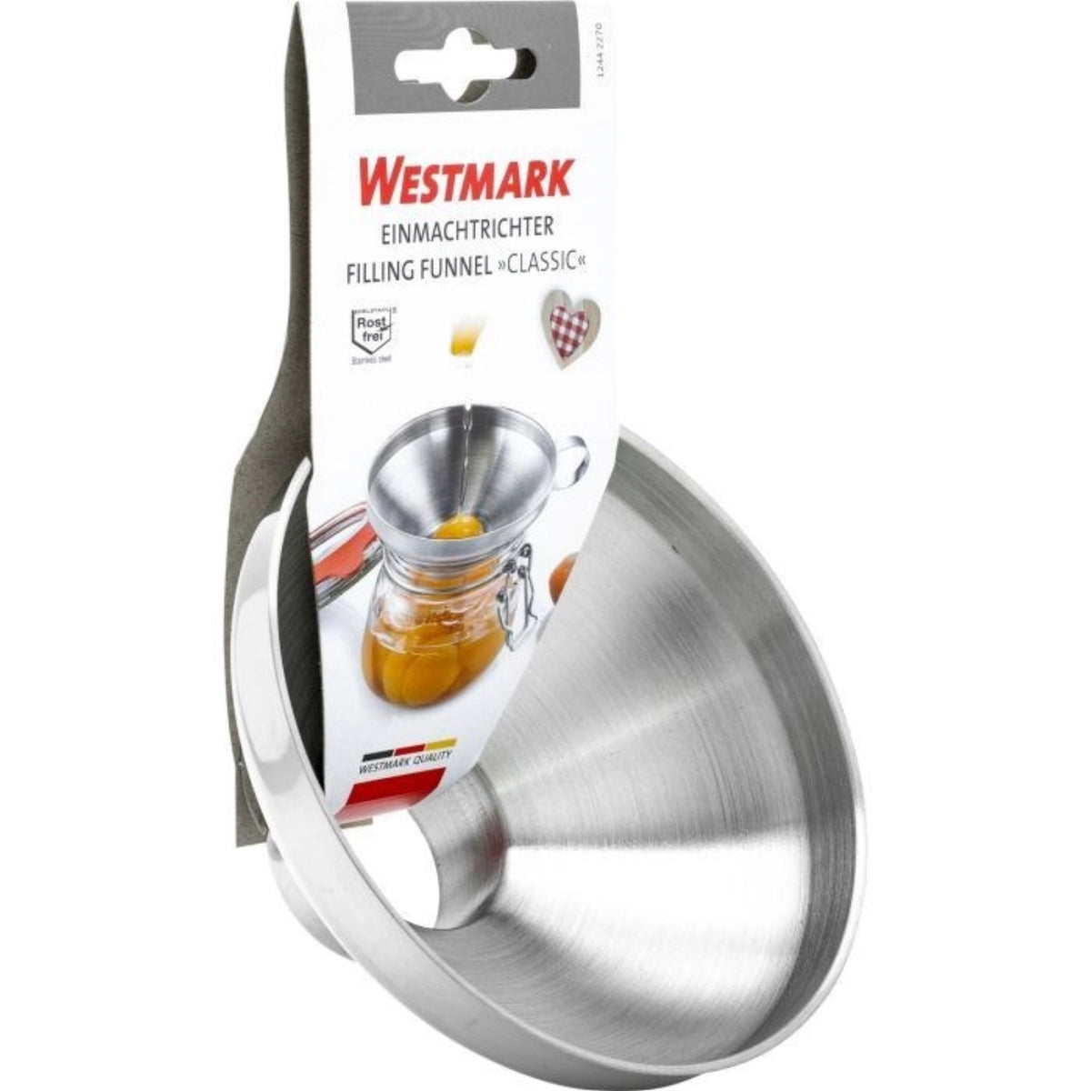 Einmachtrichter Classic, D13/D3.5cm, Edelstahl in Silber präsentiert im Onlineshop von KAQTU Design AG. Küchenhelfer ist von Westmark
