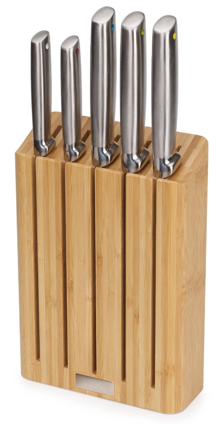 Elevate Steel Messer Block 5tlg. Bambus in Braun präsentiert im Onlineshop von KAQTU Design AG. Messerblock ist von Joseph Joseph