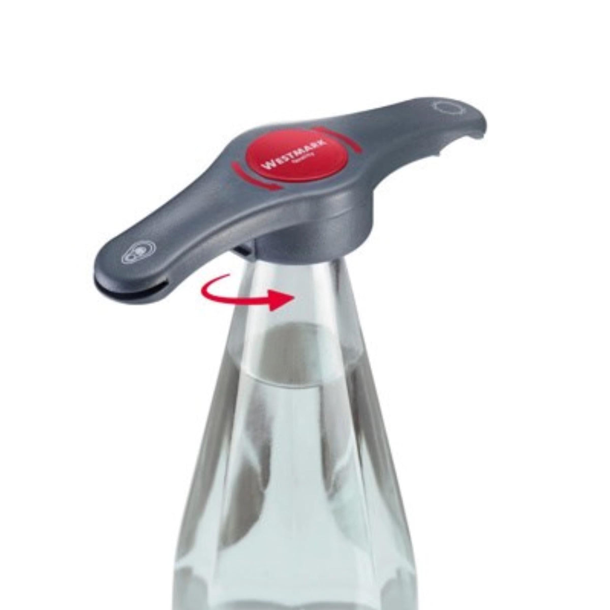 Kombiöffner Propeller, 15x4.5x3cm in Silber präsentiert im Onlineshop von KAQTU Design AG. Flaschenöffner ist von Westmark