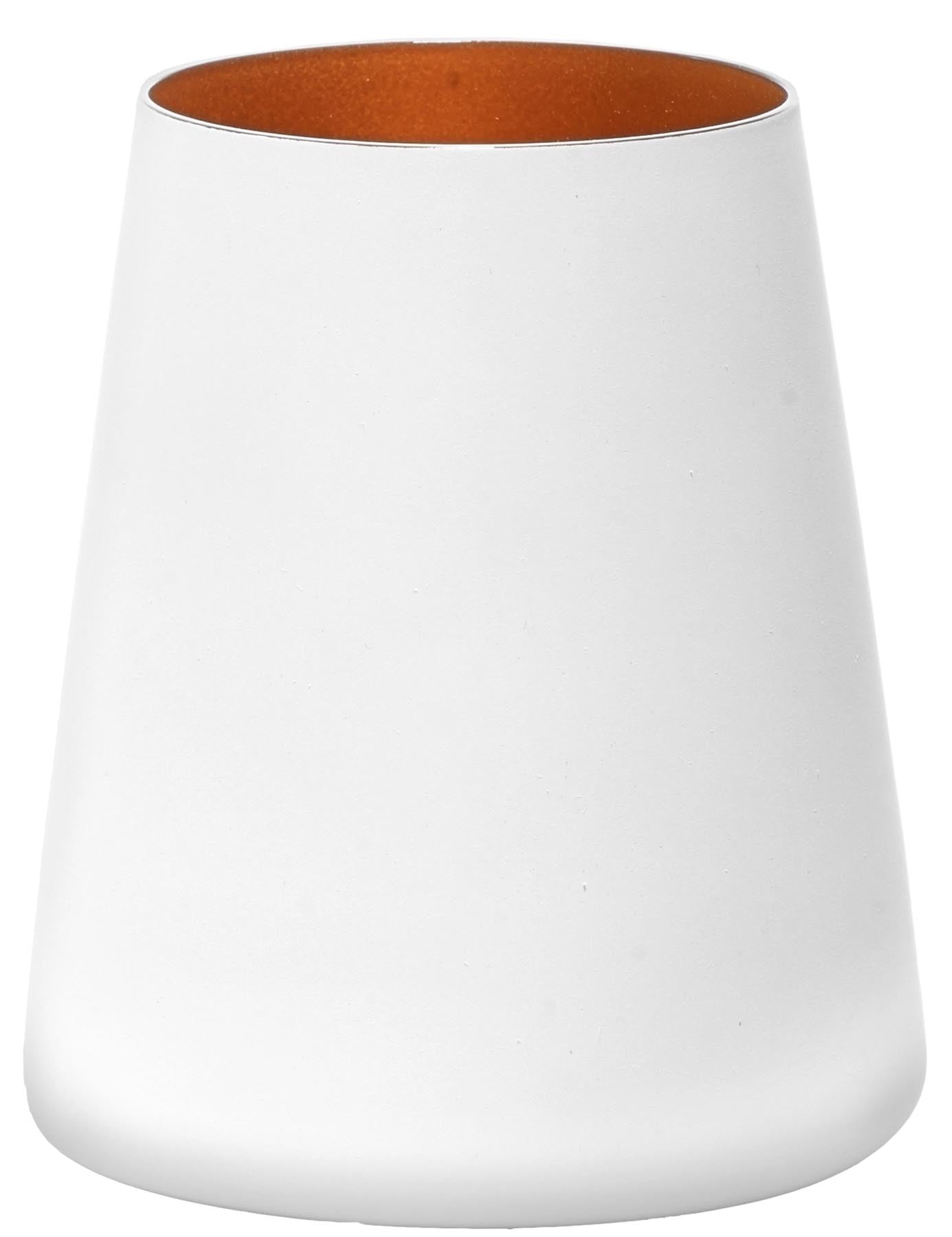 Elements Power Becher 380ml weiss/bronze in Rot präsentiert im Onlineshop von KAQTU Design AG. Glas ist von Stölzle