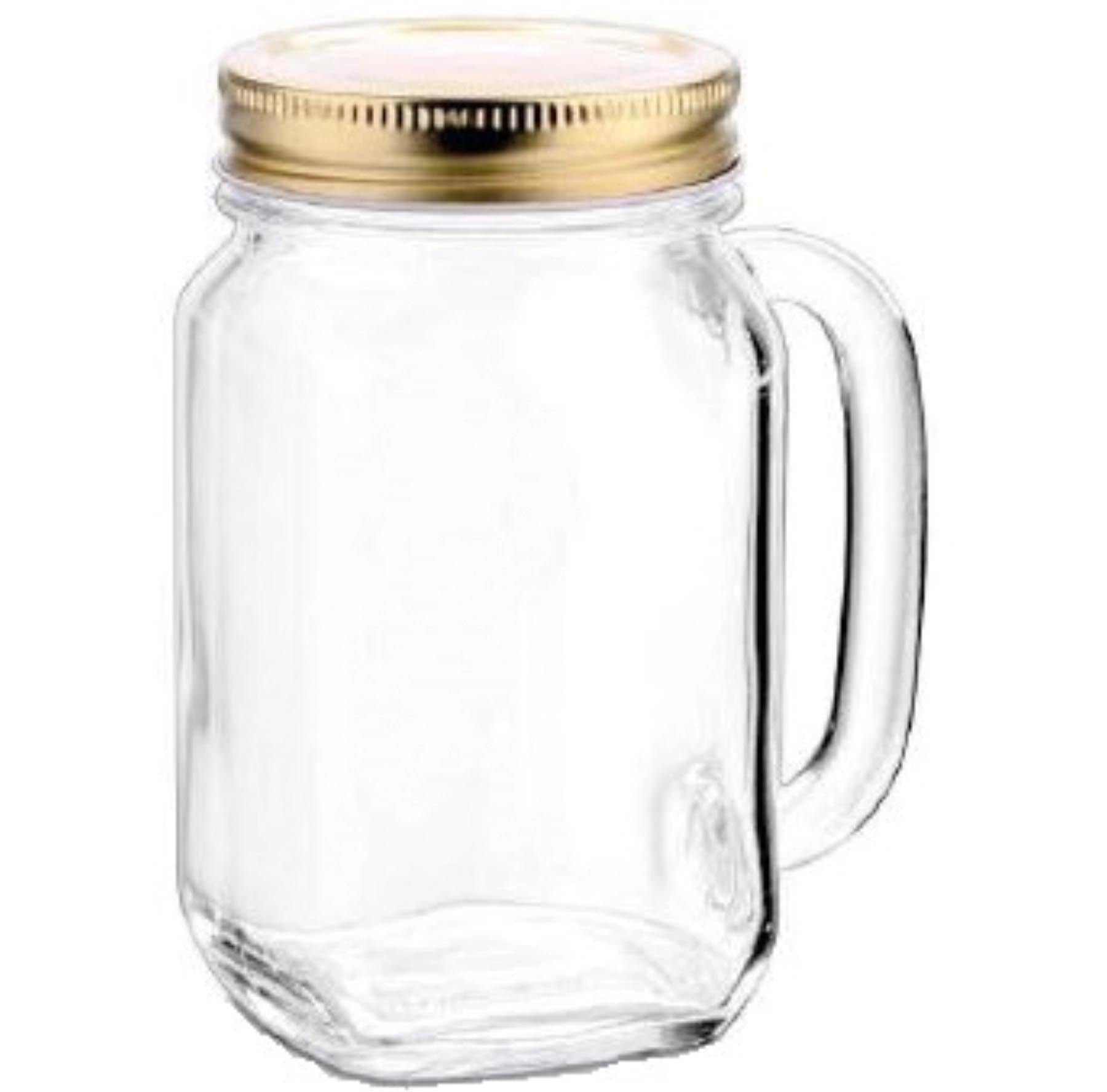 Country Drinking Jar 48 cl mit Deckel in Transparent präsentiert im Onlineshop von KAQTU Design AG. Glas ist von swizzglas