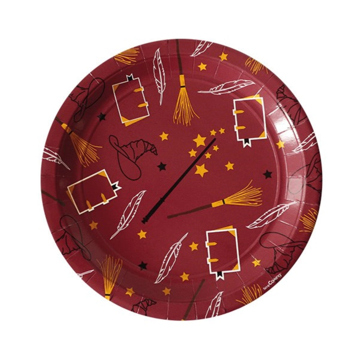 8er Set Pappteller Zauberei D23cm in Rot präsentiert im Onlineshop von KAQTU Design AG. Geschirr ist von Scrap Cooking
