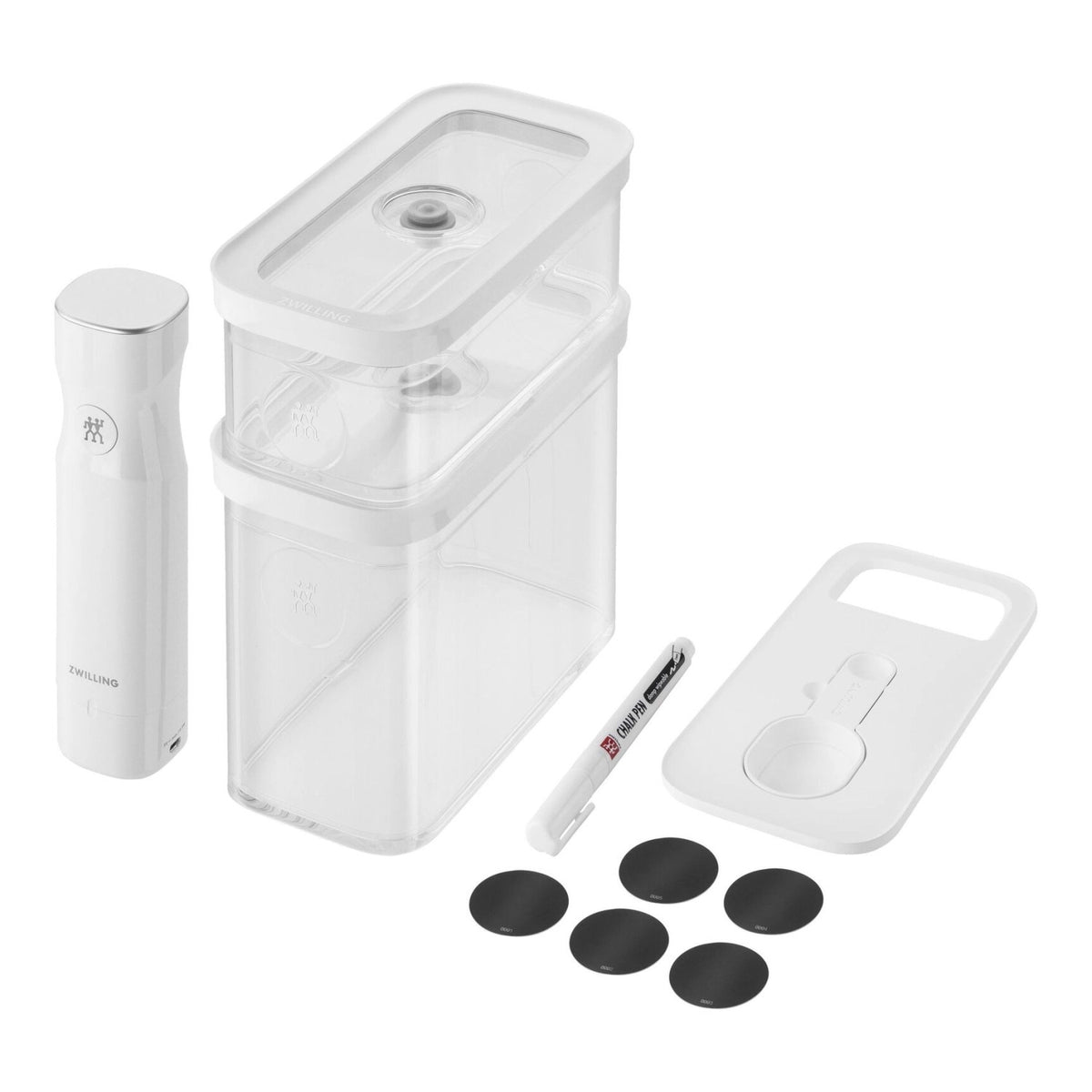 6tlg. Fresh & Save CUBE Starter Set M in Transparent präsentiert im Onlineshop von KAQTU Design AG. Aufbewahrungsbeutel ist von Zwilling