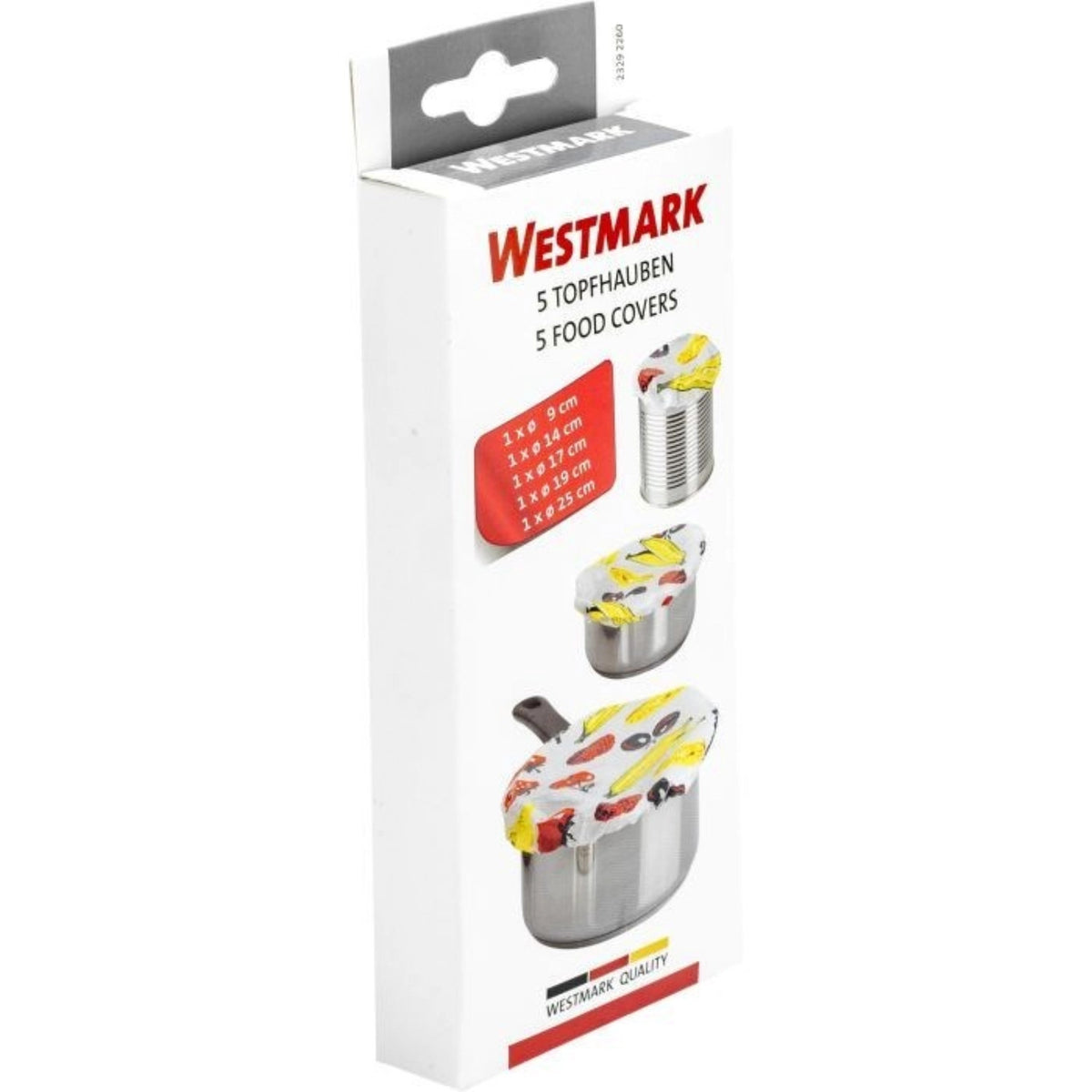 5er Set Topfhauben., D9,14,17,19,25 in Mehrfarbig präsentiert im Onlineshop von KAQTU Design AG. Aufbewahrungsbehälter ist von Westmark