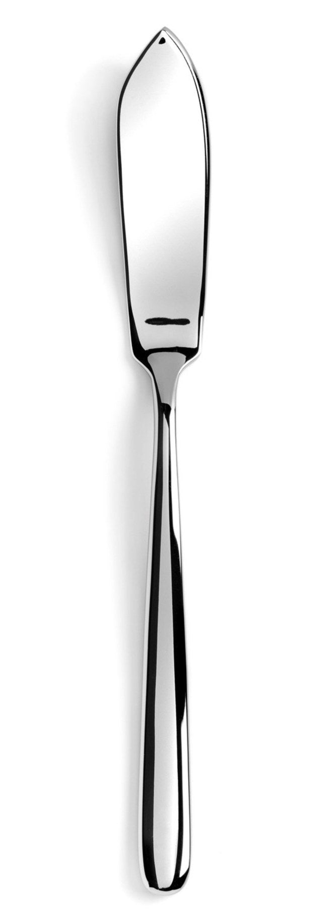 Courchevel Fischmesser edelstahl glänzend in Silber präsentiert im Onlineshop von KAQTU Design AG. Besteck ist von Revol