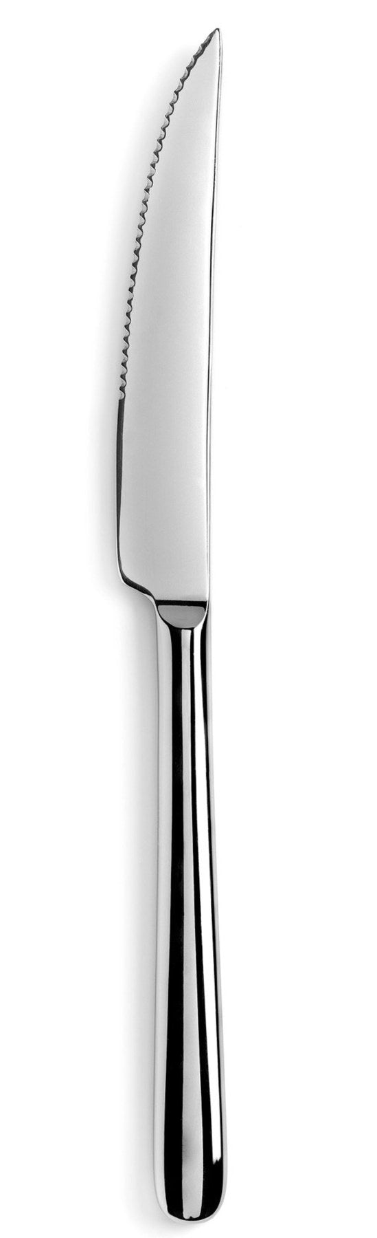 Courchevel Steakmesser edelstahl glänzend in Silber präsentiert im Onlineshop von KAQTU Design AG. Besteck ist von Revol