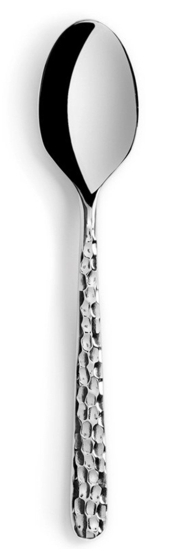 Courchevel Mokkalöffel edelstahl martele in Silber präsentiert im Onlineshop von KAQTU Design AG. Besteck ist von Revol
