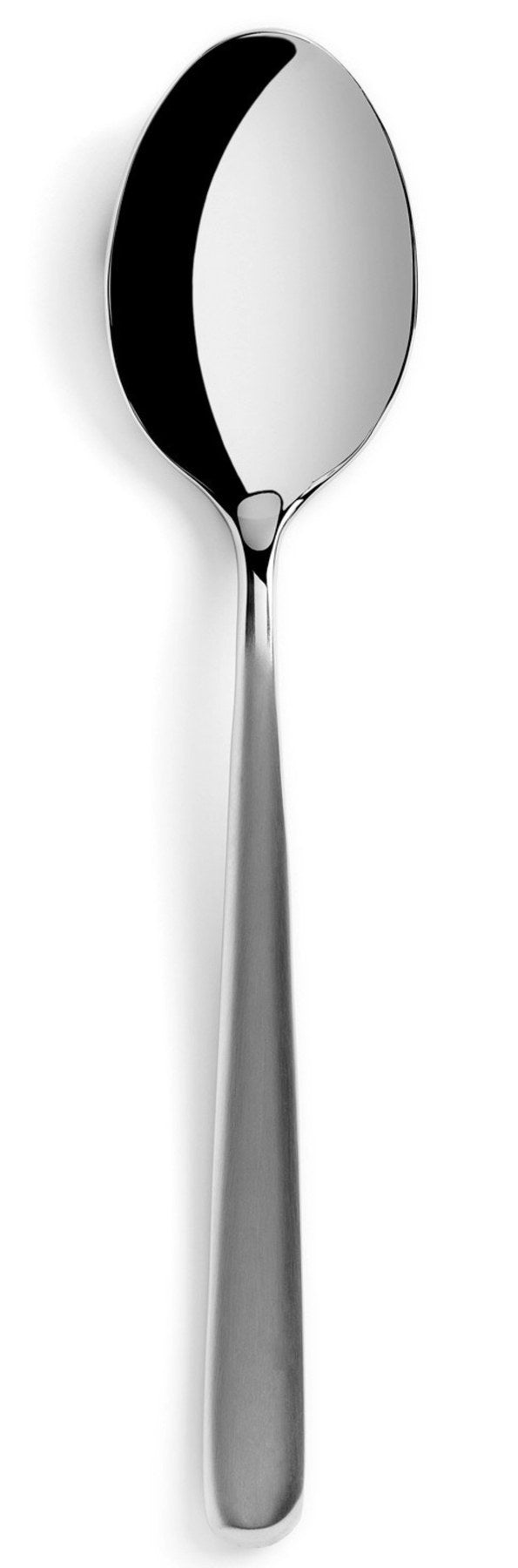 Courchevel Suppenlöffel edelstahl matt in Silber präsentiert im Onlineshop von KAQTU Design AG. Besteck ist von Revol