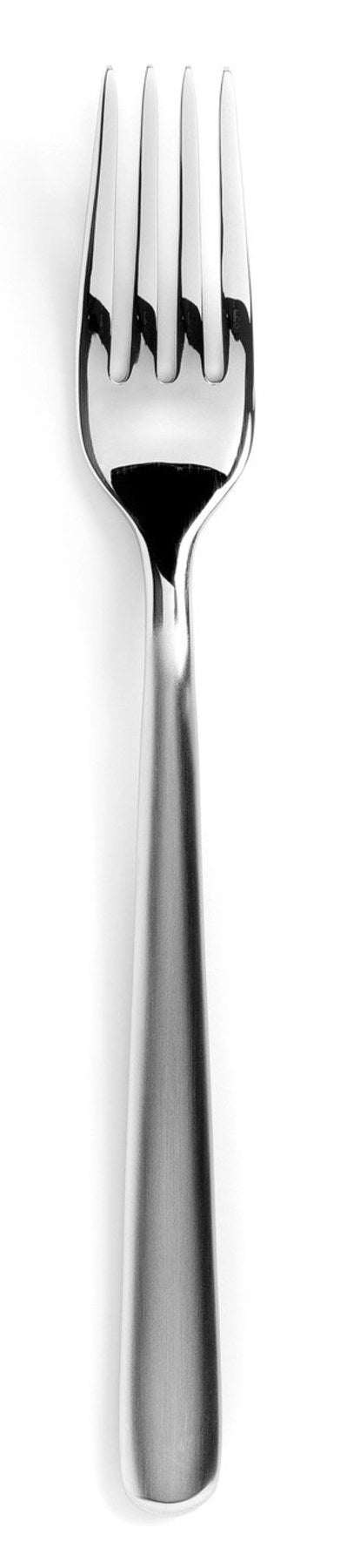 Courchevel Dessertgabel edelstahl matt in Silber präsentiert im Onlineshop von KAQTU Design AG. Besteck ist von Revol