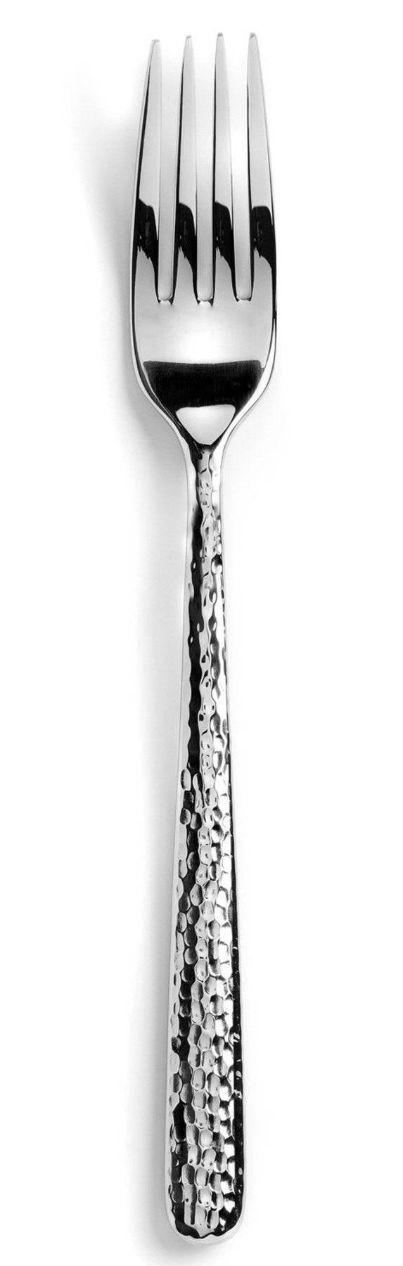 Courchevel Tafelgabel edelstahl martele in Silber präsentiert im Onlineshop von KAQTU Design AG. Besteck ist von Revol