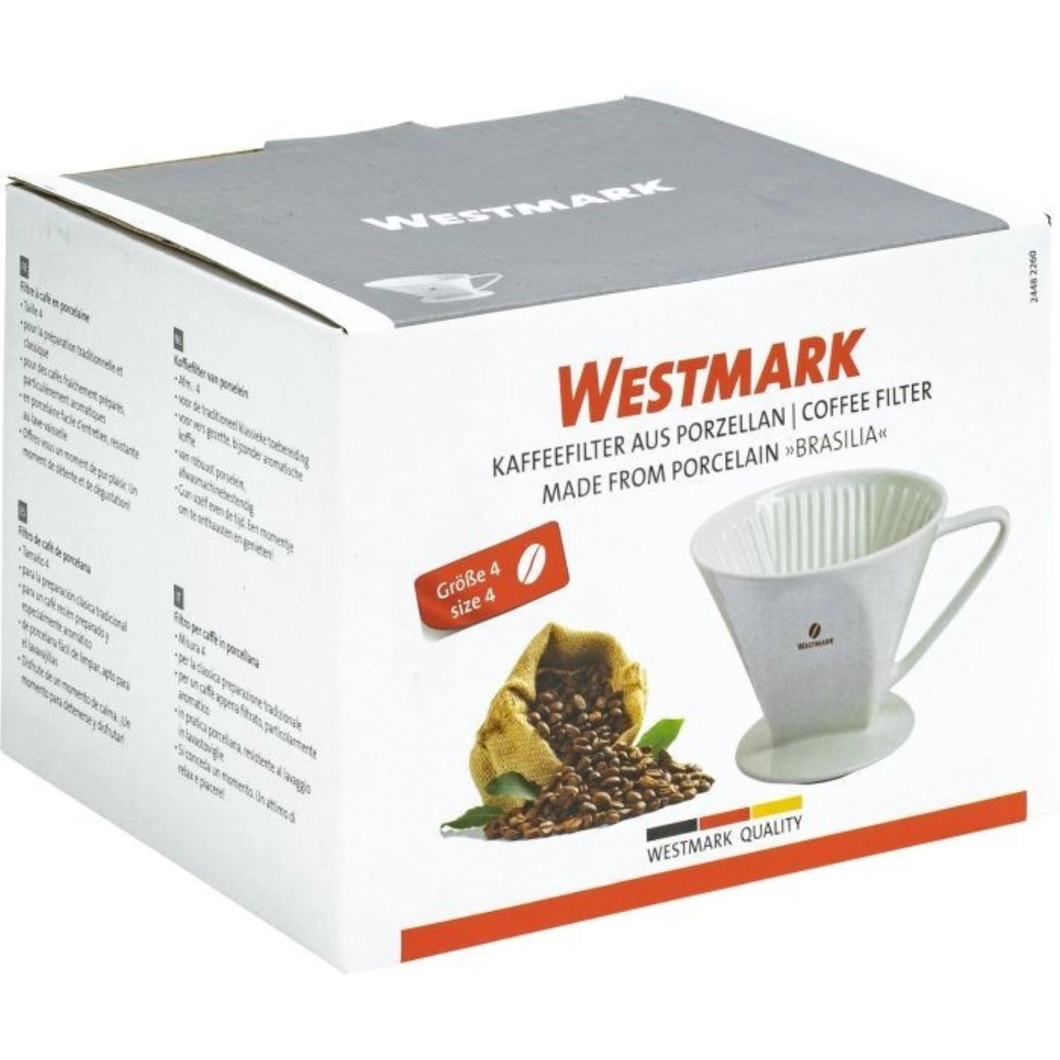 Kaffeefilter Brasilia von Westmark für 4 Tassen, ideal für aromatischen Kaffee, aus hochwertigem Material, perfekt für Kaffeeliebhaber.