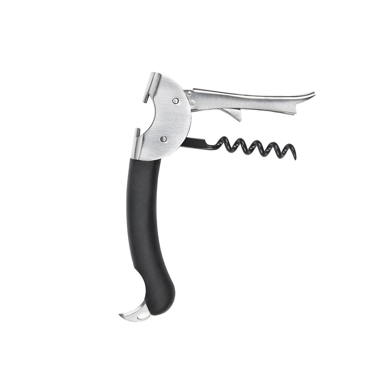 Good Grips Steel Doppelhebel-Kellnerkorkenzieher in Silber präsentiert im Onlineshop von KAQTU Design AG. Barzubehör ist von OXO