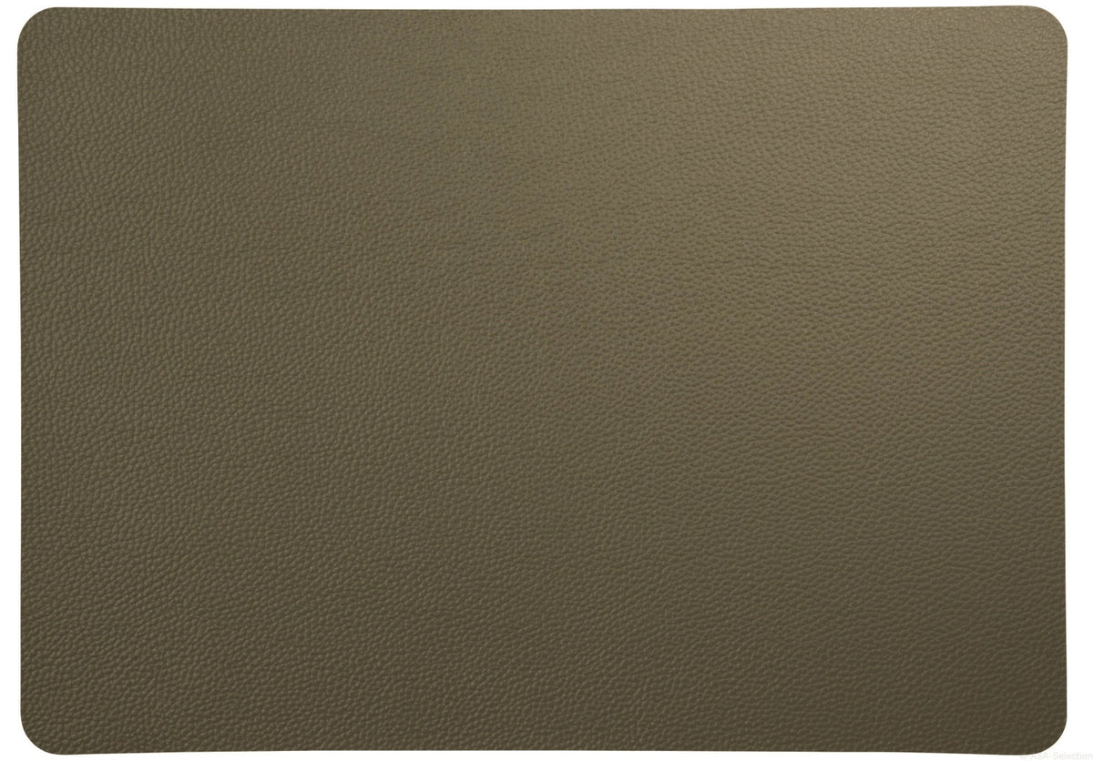 PVC Lederoptik Tischset 33x46cm grob oliv in Grün präsentiert im Onlineshop von KAQTU Design AG. Tischset ist von ASA Selection