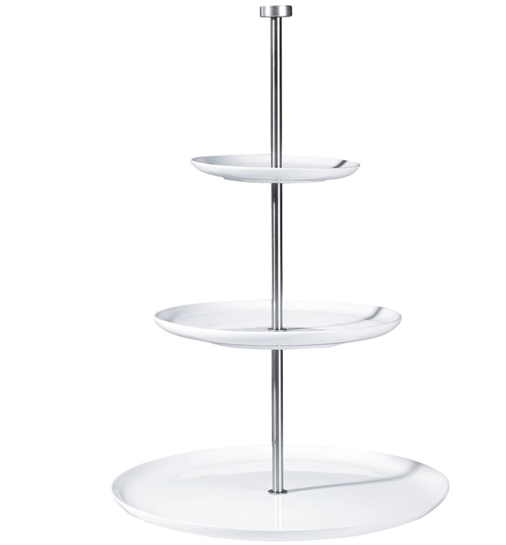 À Table Etagere 3 stufig H:49cm D 30cm, 26.5cm, 21cm in Weiss präsentiert im Onlineshop von KAQTU Design AG. Aufbewahrungsbehälter ist von ASA Selection