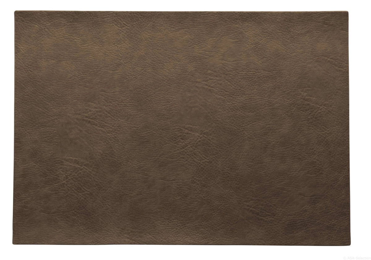 PU Tischset Veganleder 33x46cm nougat in Braun präsentiert im Onlineshop von KAQTU Design AG. Tischset ist von ASA Selection