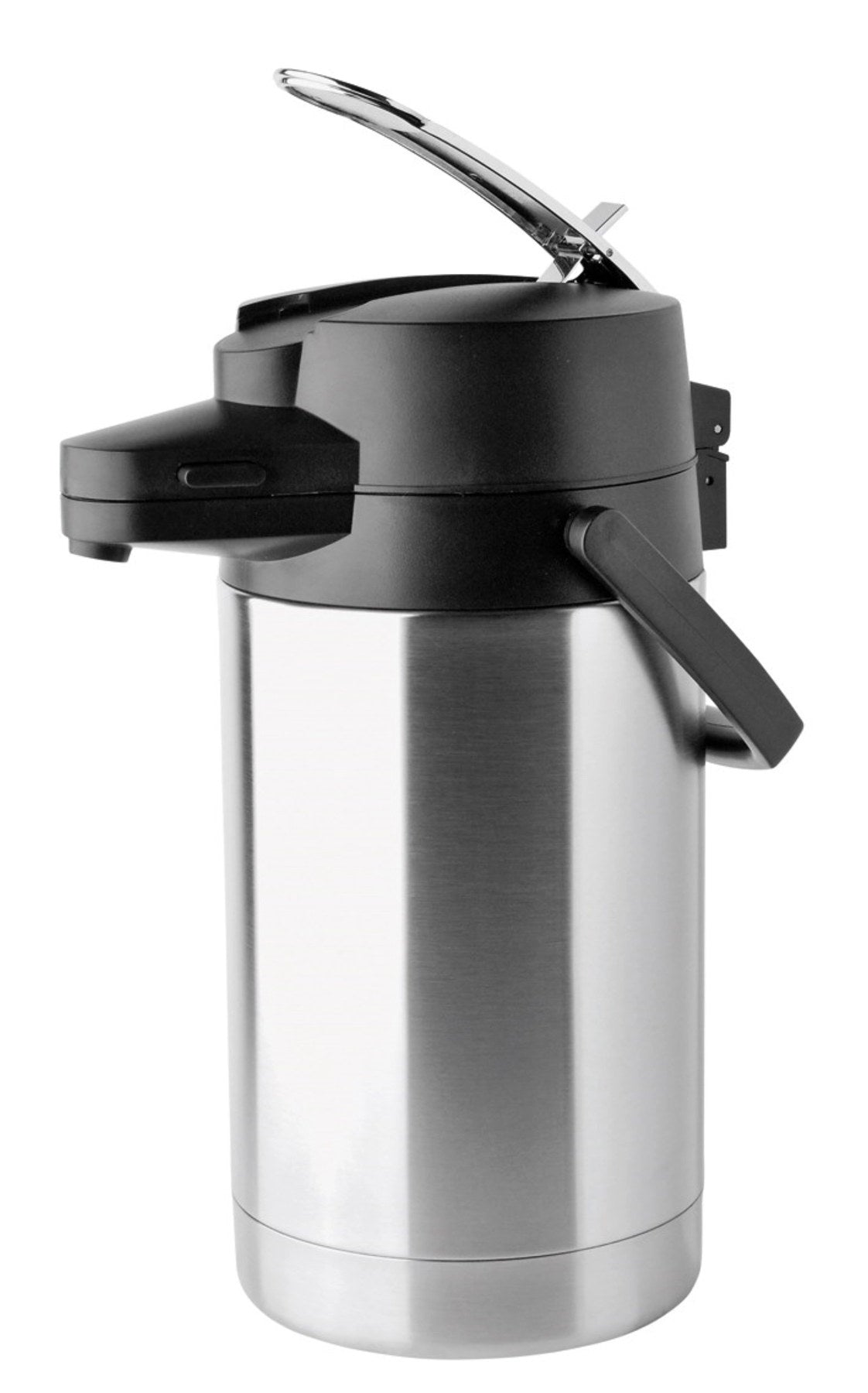 Isolierkanne 2.5L m. Tragegriff, nicht spülmaschinengeeignet in Silber präsentiert im Onlineshop von KAQTU Design AG. Kanne ist von Helios