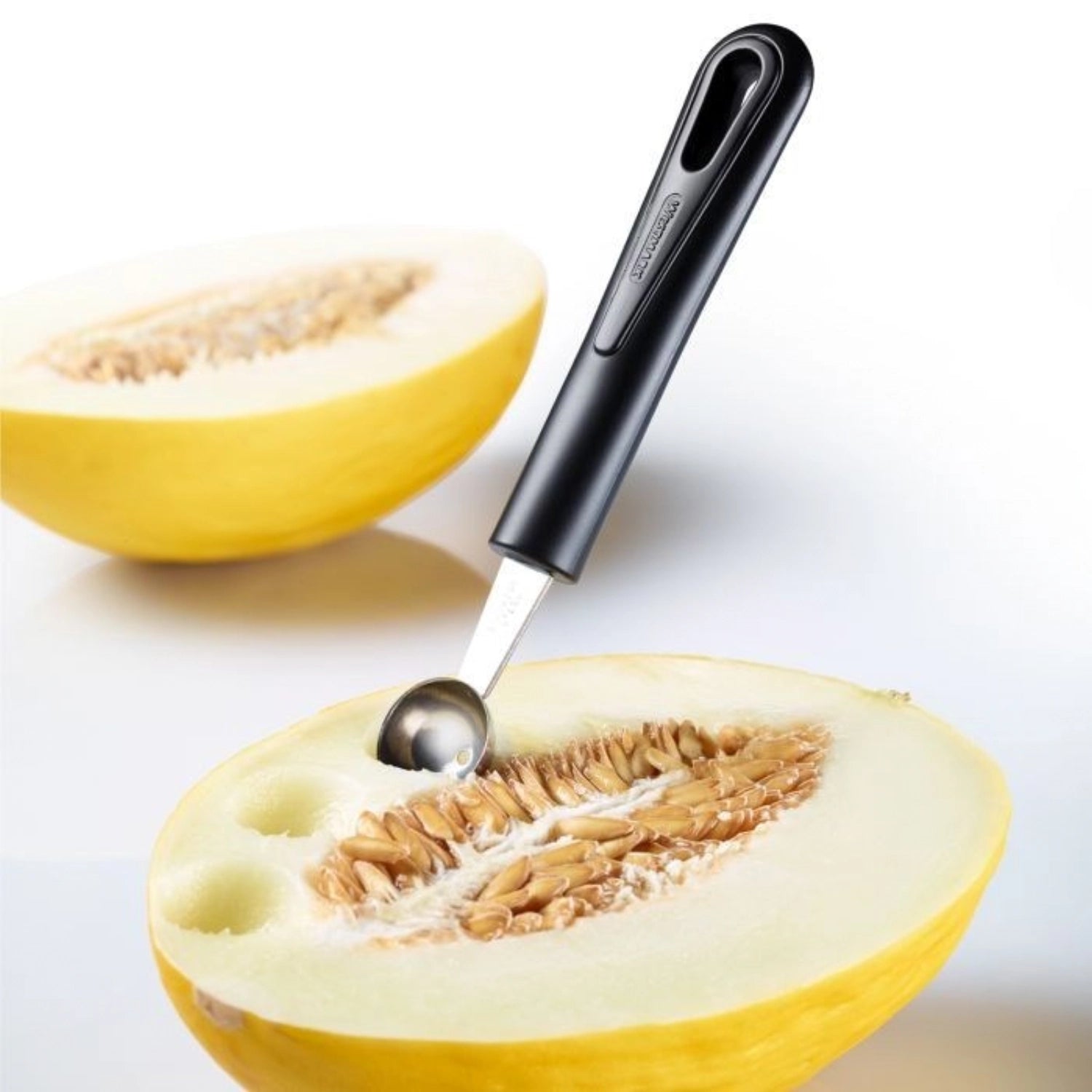 Aushöhllöffel Gentle von Westmark, D26 mm, perfekt zum einfachen Entkernen von Obst, mit ergonomischem Design für komfortable Handhabung in der Küche.