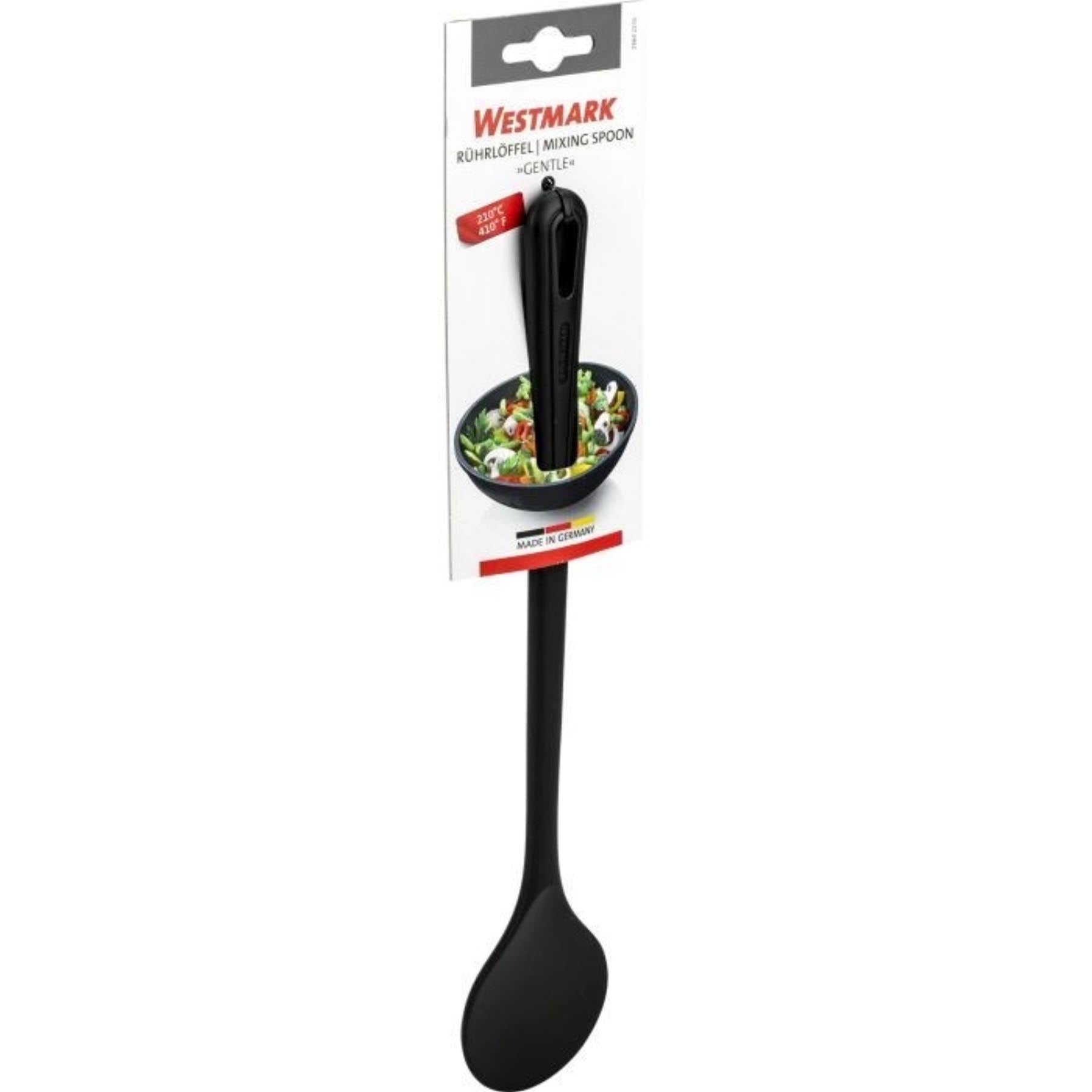 Eleganter Kochlöffel Gentle von Westmark, 30.2x5.8x1.1cm, in strahlendem Weiß – ideal für stilvolles Kochen und Servieren.