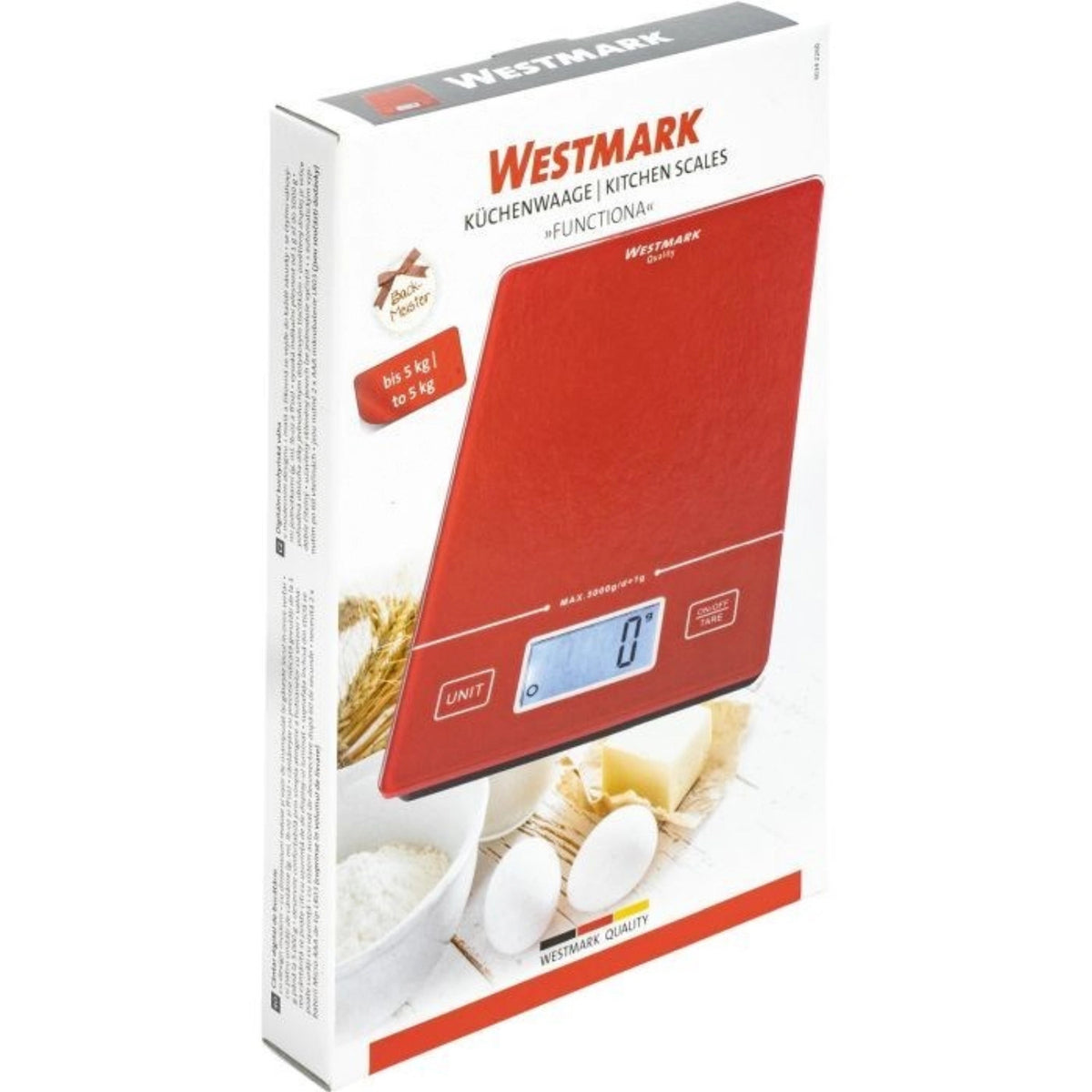 Küchenwaage Functiona in Rot präsentiert im Onlineshop von KAQTU Design AG. Waage ist von Westmark